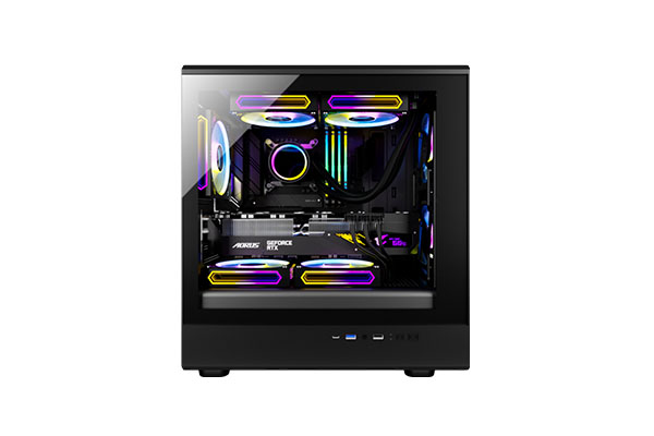 Desktop open host chassis with flexible configuration to meet various needs